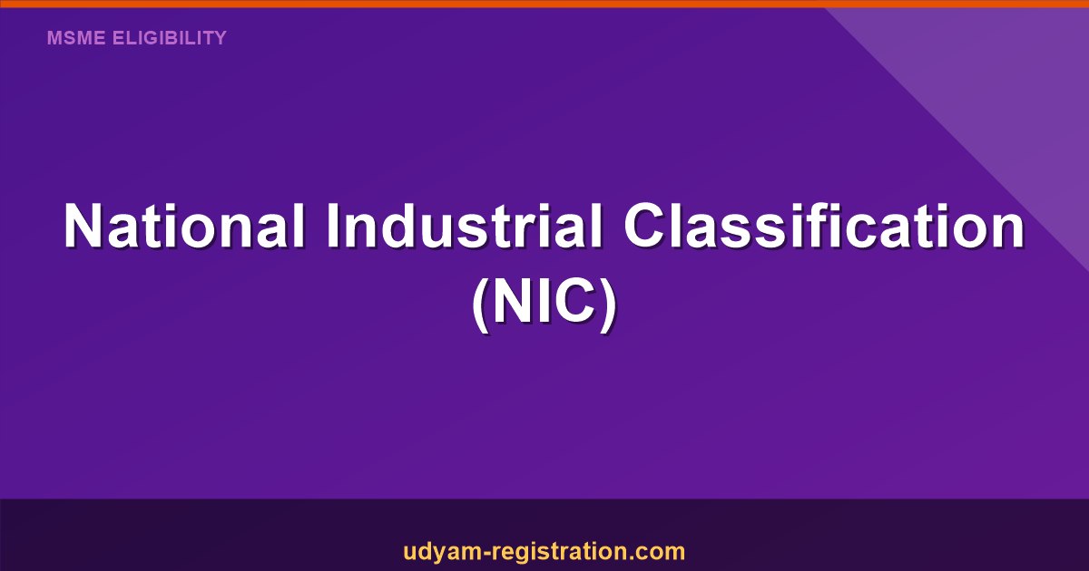 National Industrial Classification